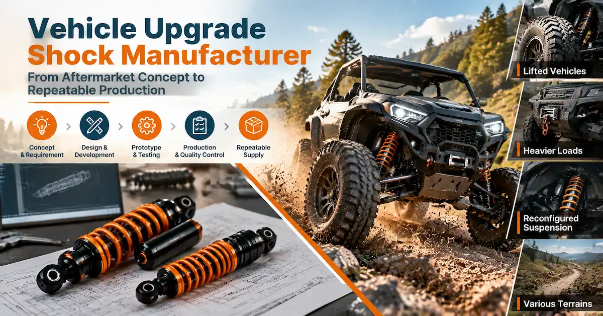 Vehicle upgrade shock manufacturer