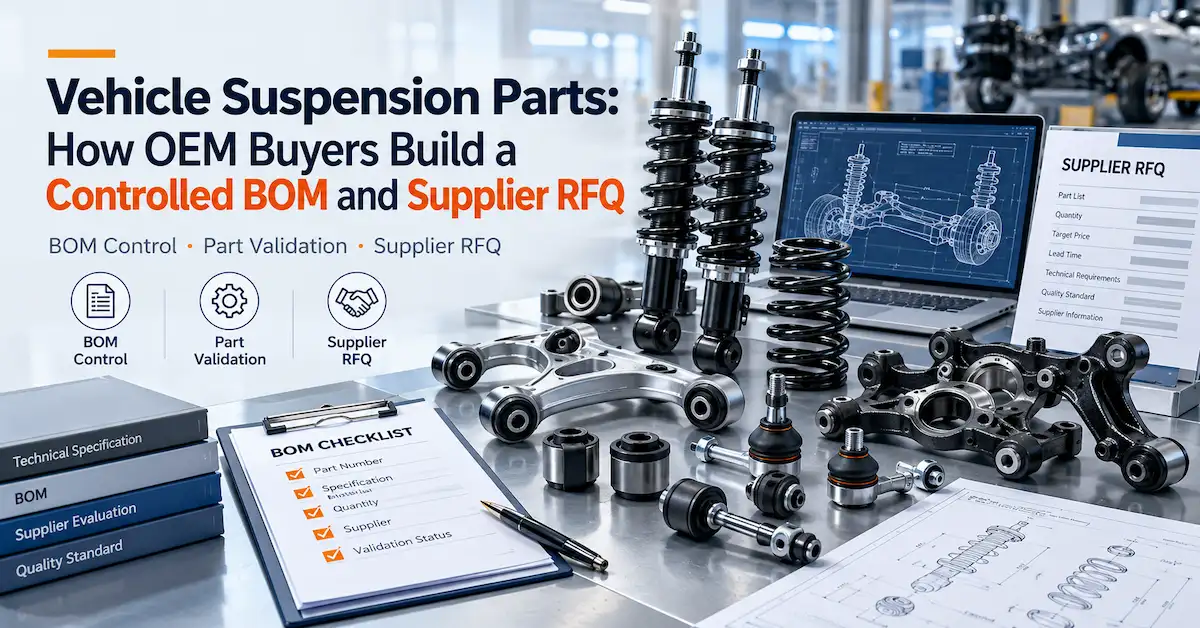 Vehicle Suspension Parts: How OEM Buyers Build a Controlled BOM and Supplier RFQ