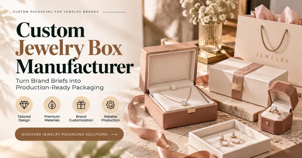 Custom jewelry box manufacturer for luxury box
